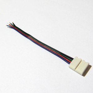 Connecteur ruban LED RGB 10mm  avec câble