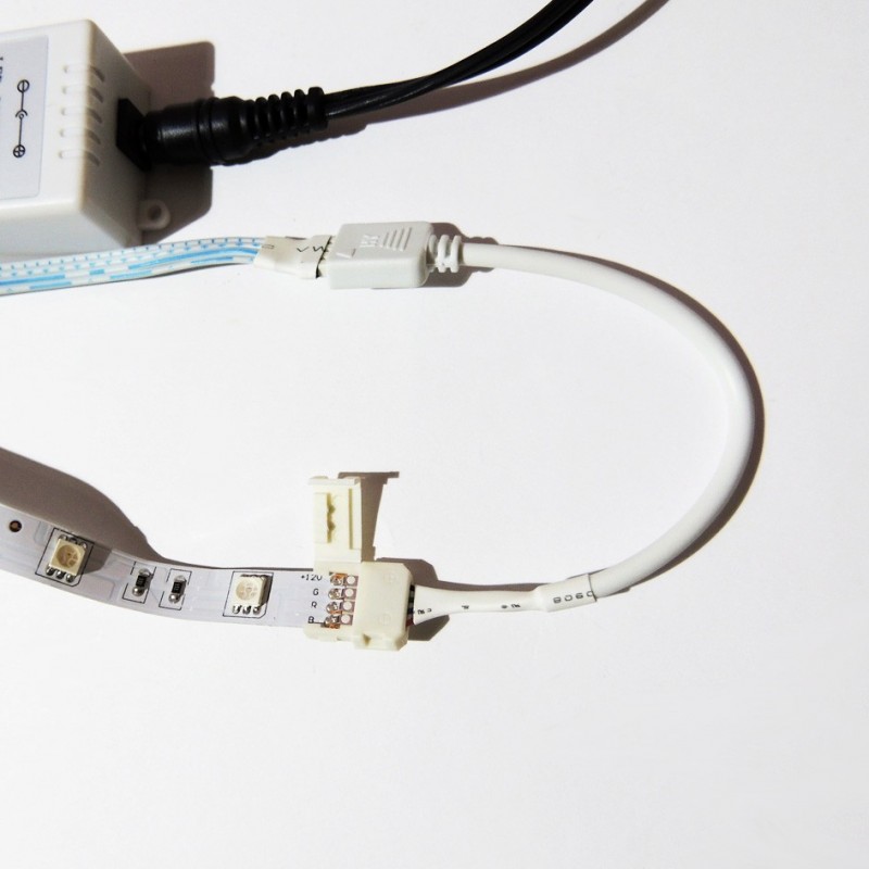 Connecteur ruban LED RGB 10mm pour contrôleur 4 broches Connecteur ruban LED RGB 10mm pour contrôleur 4 broches