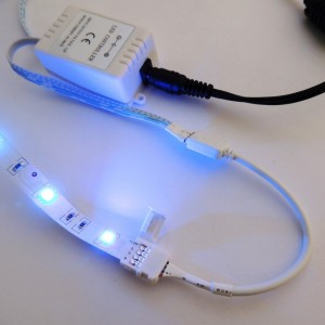 Connecteur ruban LED RGB 10mm contrôleur 4 broches | B·LED