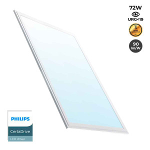 Panneau LED plat 120X60cm - Driver PHILIPS - 72W - UGR19 - Blanc froid