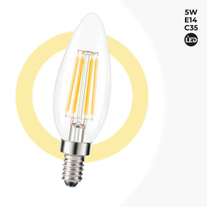 Ampoule LED E14 5W Filament "Clear"