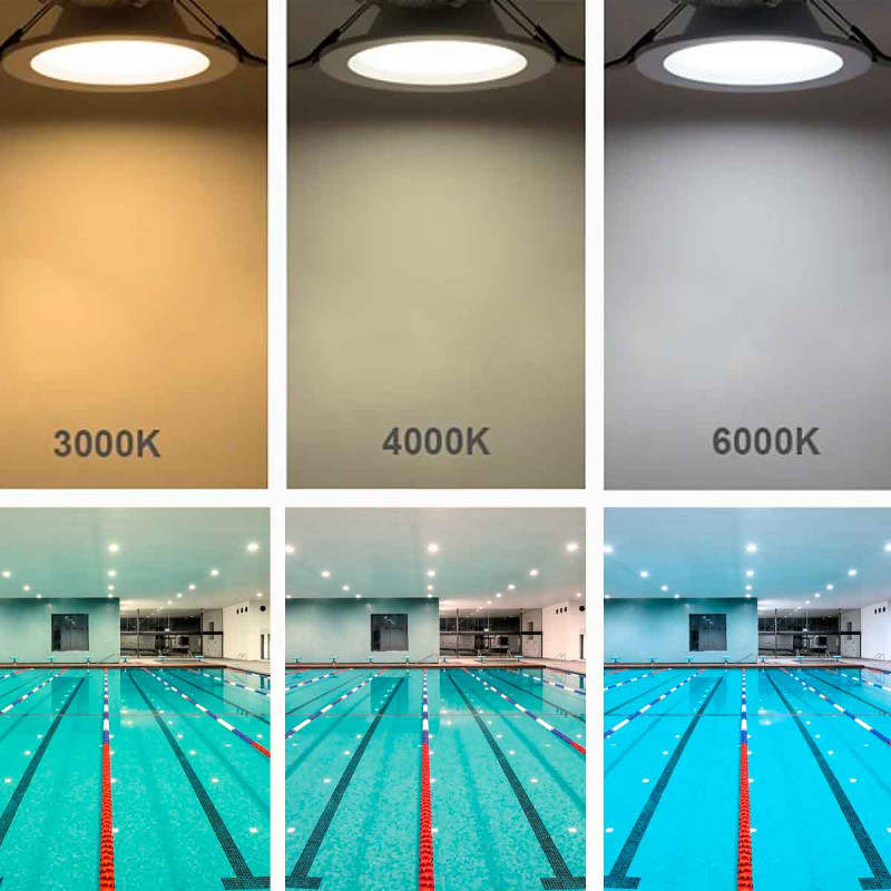Tonalités : blanc chaud (3000K), blanc neutre (4000K) et blanc froid (6000K Tonalités : blanc chaud (3000K), blanc neutre (4000K) et blanc froid (6000K