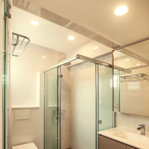 Luminaire LED encastré parfait pour une installation dans les salles de bains