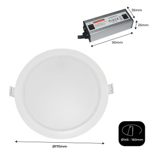 Dimensions du driver et du spot