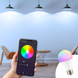 Wewoo - Ampoule LED connectée E27 - intelligente WiFi à changement de  couleur 10 W, 14 DEL 3000K + RGB 1050 LM Fonctionne avec Alexa et Google  Home, CA 230V - Lampe connectée - Rue du Commerce