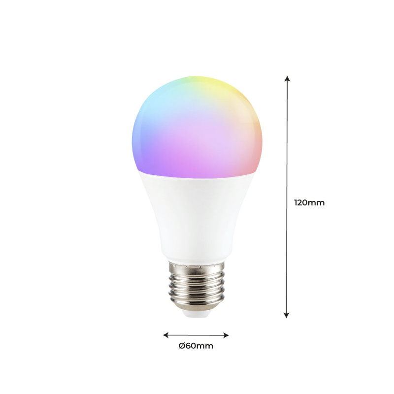 Ampoule LED connectée A60 smart Wi-Fi 9W E27 - Ampoule