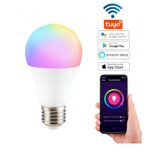 Ampoule Connectée E27 à Graduation avec LED RGB - Ampoule LED Connectée E27  - 850 Lumen - 8 Watts - Contrôle via App (HBT-BR30)