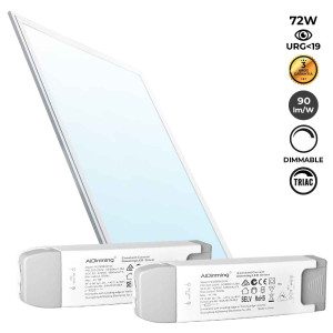 Panneau LED 120x60cm encastrable - dimmable TRIAC