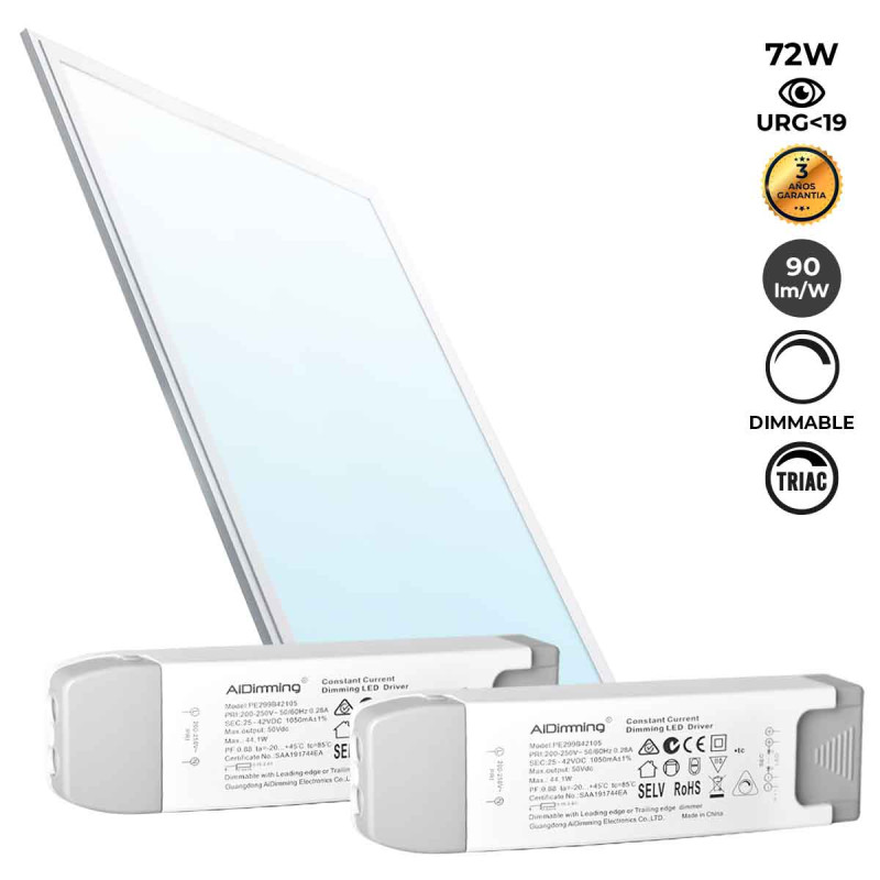 Panneau LED 120x60cm encastrable - dimmable TRIAC Panneau LED 120x60cm encastrable - dimmable TRIAC
