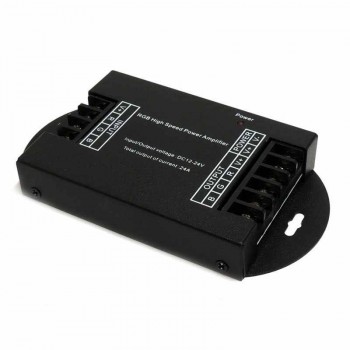 Amplificateur RGB 12/24V-DC 8A/canal (boîte aluminium)