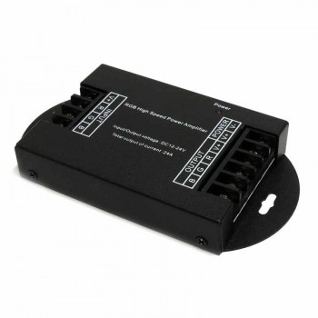 Amplificateur RGB 12/24V-DC 8A/canal (boîte aluminium) Amplificateur RGB 12/24V-DC 8A/canal (boîte aluminium)