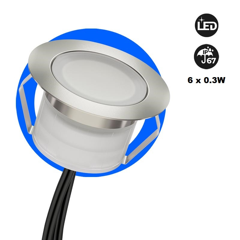 Balise LED encastrable au sol 0,3W 12V-DC IP67