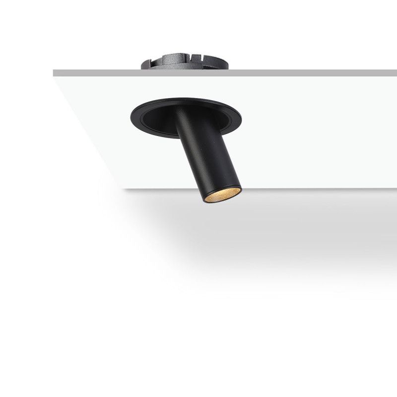 Spot LED à encastrer orientable noir Spot LED à encastrer orientable noir