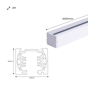 Acheter Rail triphasé de 200 cm de longueur