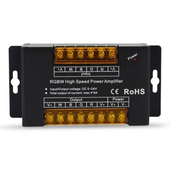 RÉPÉTITEUR RGBW 12/24V-DC 8A/CANAL (BOÎTIER ALUMINIUM) RÉPÉTITEUR RGBW 12/24V-DC 8A/CANAL (BOÎTIER ALUMINIUM)