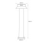 Dimension de la borne FELICE 800
