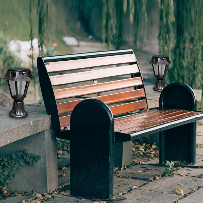 Borne solaire avec capteur Borne solaire avec capteur