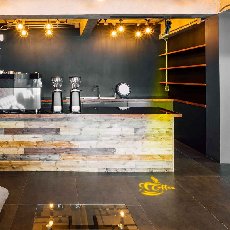 Projecteur LED GOBO pour rail triphasé - 20W - Optique 20° - IP20