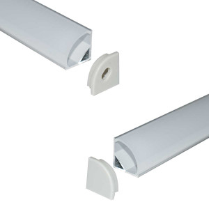 Profilé aluminium bandes LEDs - 16mm de large/2m long - DRIM FRANCE