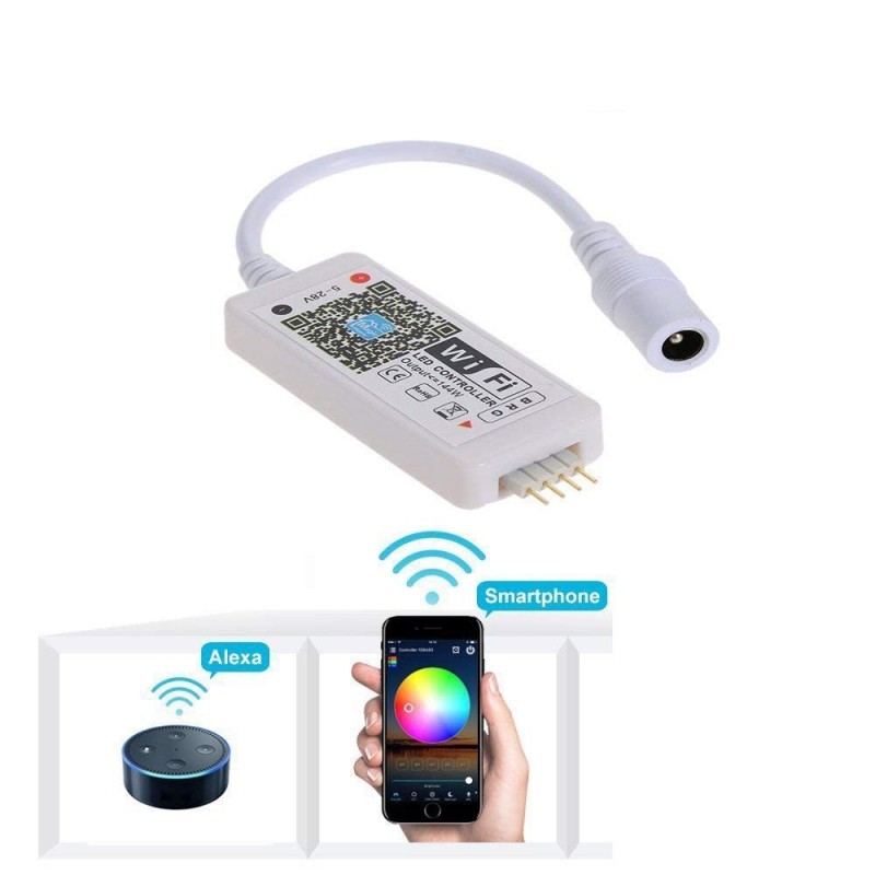 Contrôleur RGB WIFI 12-24V POUR IOS / ANDROID Contrôleur RGB WIFI 12-24V POUR IOS / ANDROID