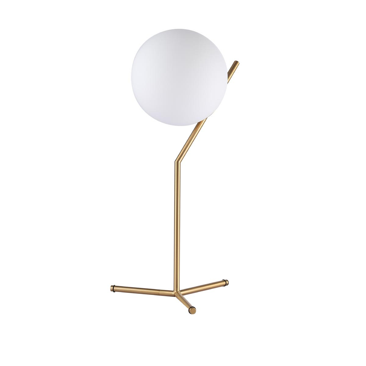 Lampe à poser design en métal doré Compatible ampoule LED E27