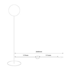 Longueur du câble : 2400 mm