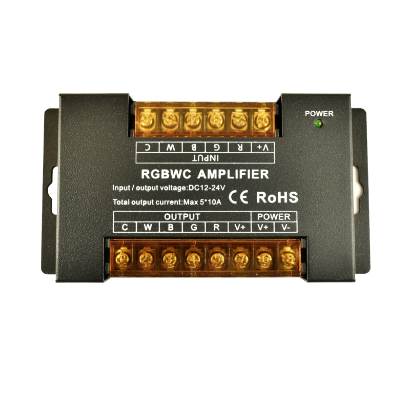 Répéteur / Amplificateur de signal RGB + CCT 12/24V-DC