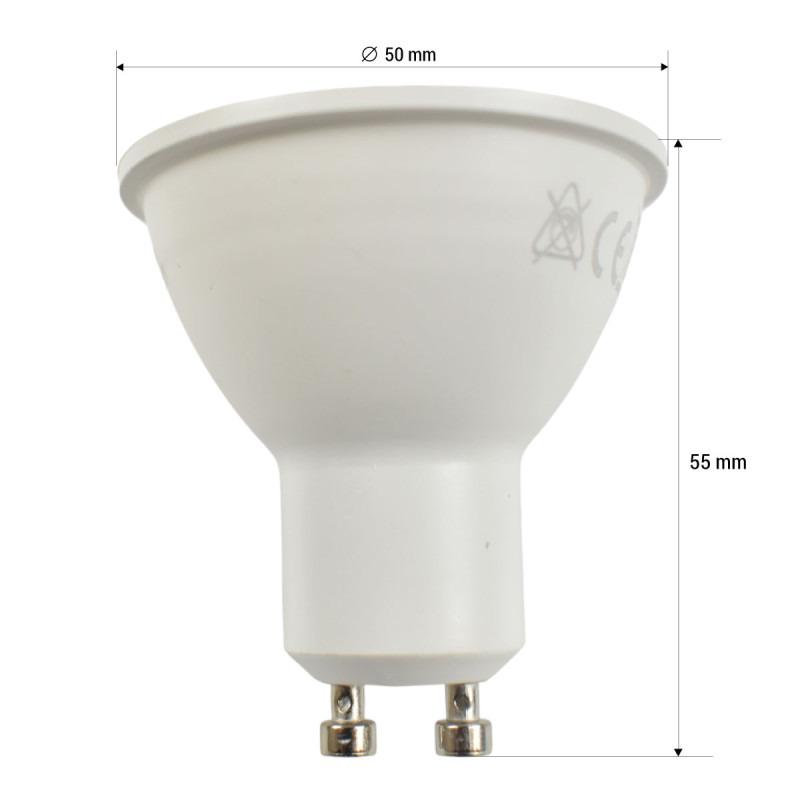 Ampoule LED GU10 5W COB - Bleu, Ro.