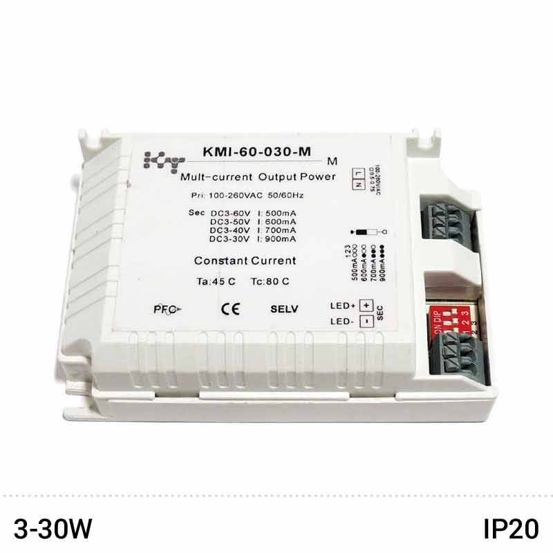 Driver sortie multi-courant 30 W