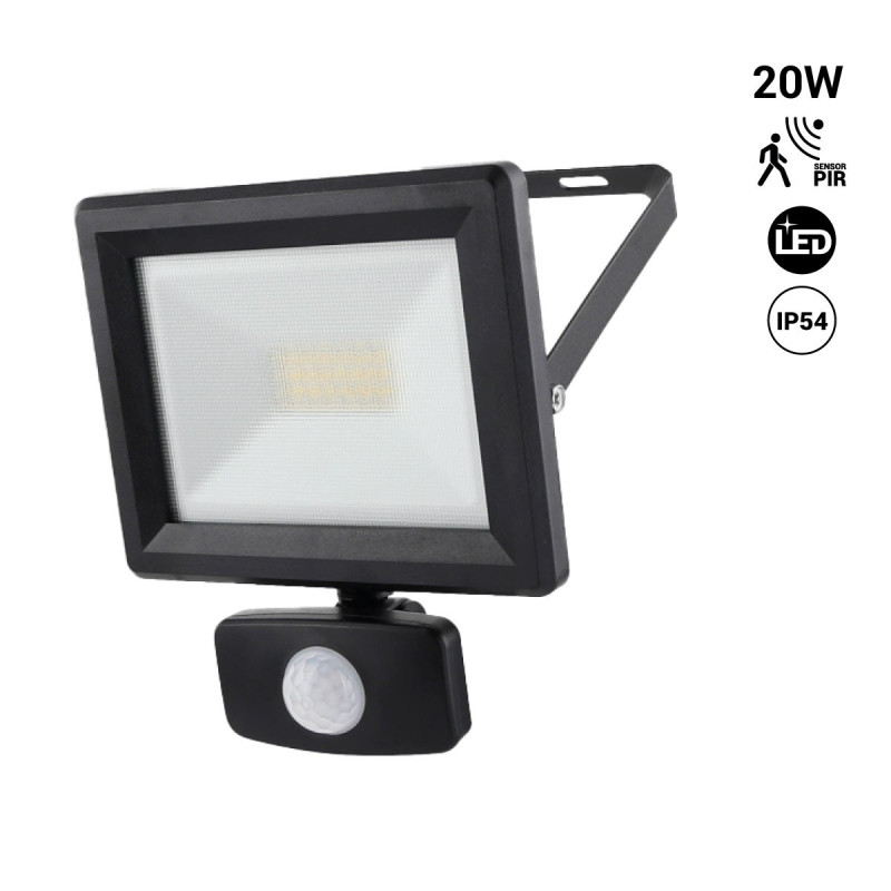 iodoo 40W Lampe Exterieur Detecteur de Mouvement 4000 Lumens Projecteur Led  Extérieur Capteur de Mouvement Avce 3 Têtes, 6500K, Disponible en trois  couleurs IP65 Spot Led Exterieures de Sécurité : : Luminaires