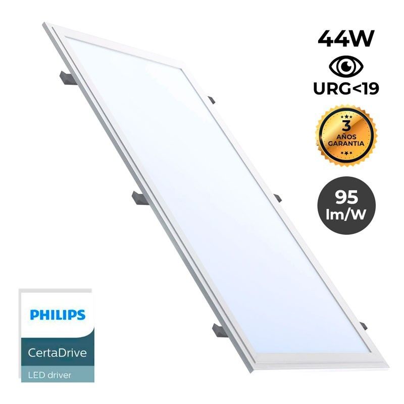 Panneau LED encastré plat 120X30 cm avec KIT de montage tonalité blanc froid
