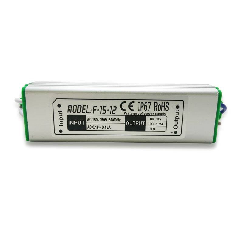Bloc alimentation 12V étanche 15W 1.25A IP67