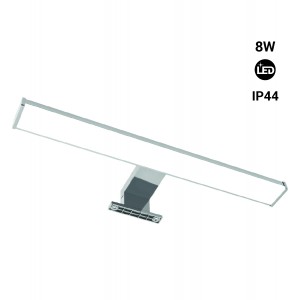 Lampe Miroir Salle de Bain LED 5W, IP44 Etanche 30cm Pince Luminaire Salle  de Bain, Blanc Neutre 4200K, Pas de Stroboscope Eclairage, Acier Inoxydable  Anti-buée Ampoule de Miroir, 300mm