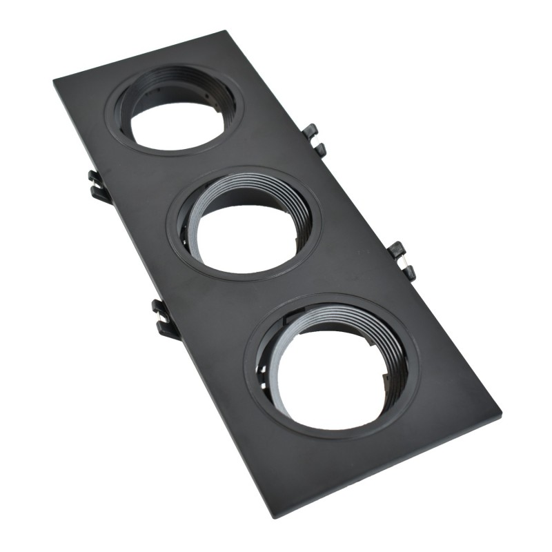 Support spot rectangulaire encastrable orientable Support spot rectangulaire encastrable orientable