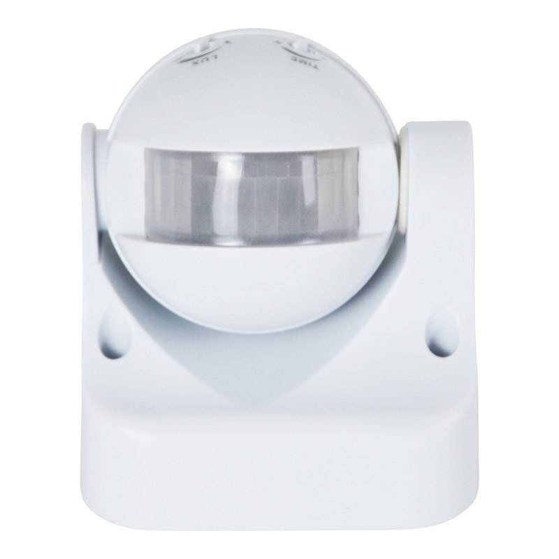 Pivote LED Détecteur de mouvement infrarouge pour montage en saillie IP44 180° avec capteur crépusculaire 