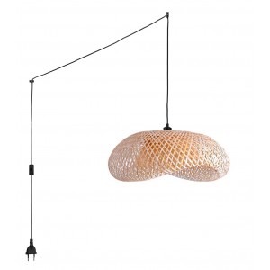 Lampe suspendue en osier