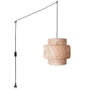 Lampe suspendue en osier