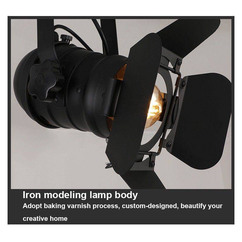 Projecteur industriel noir Projecteur industriel noir