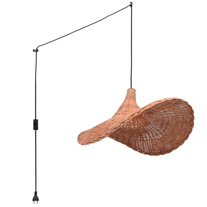 Lampe suspendue en forme de chapeau de femme