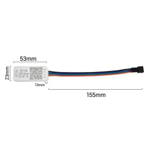 Dimensions du contrôleur LED IC