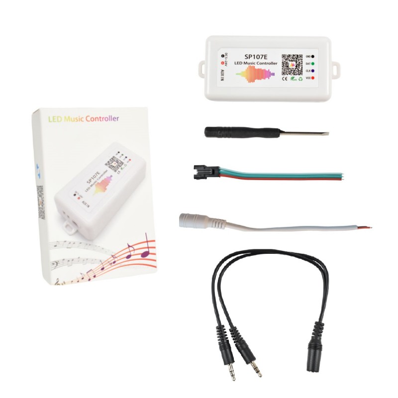 Contrôleur musical LED IC Pixel RGB/RGBW Bluetooth - 5-24V DC - 960 pixels