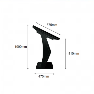 Table tactile dimensions