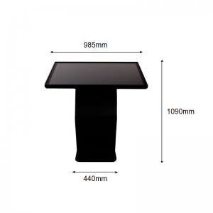 Table tactile dimensions