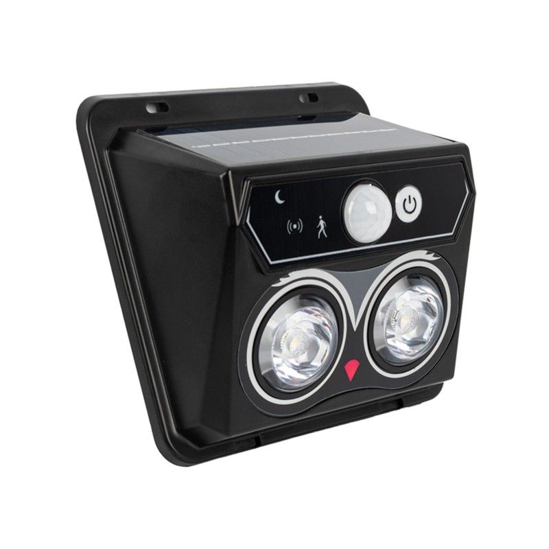 Applique solaire avec deux luminaires LED de 0,5 W