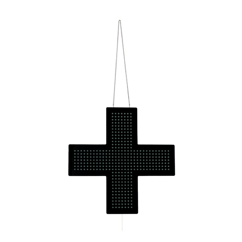 Croix suspendue à LED vertes Croix suspendue à LED vertes