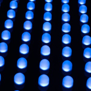 puces LED bleues monochromes