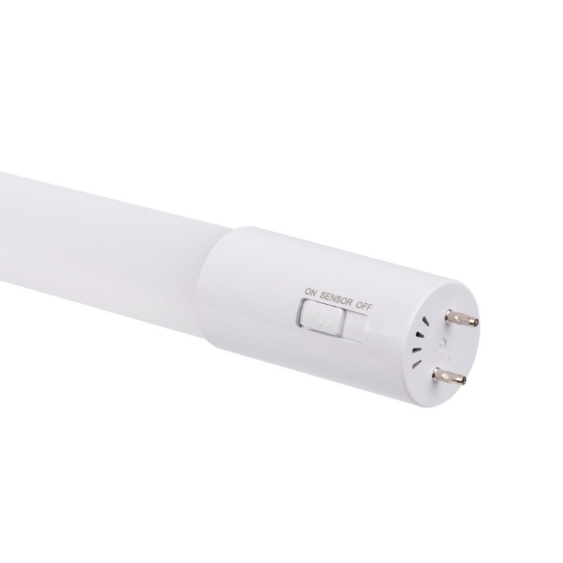 Tube LED T8 60cm 9W avec détecteur de mouvement micro-ondes - 100lm/w - 6000K