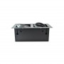 Cardan en acier pour deux ampoules QR111 LED