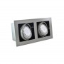 Cardan en acier pour deux ampoules QR111 LED