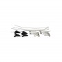 Cardan en acier pour deux ampoules QR111 LED